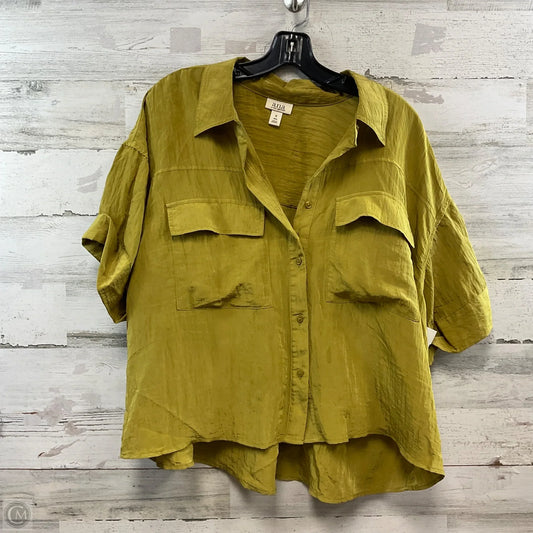 Blouse Short Sleeve By Ana In Green, Size: 1x