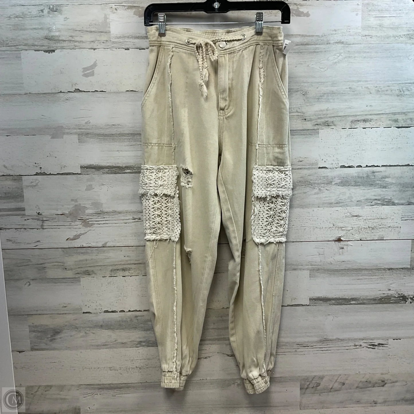 Jeans Skinny By Pol In Cream Denim, Size: S