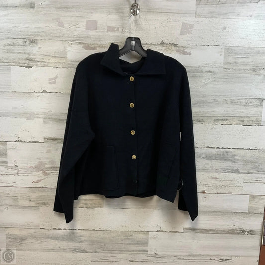 Sweater Cardigan By Marc New York In Black, Size: 1x