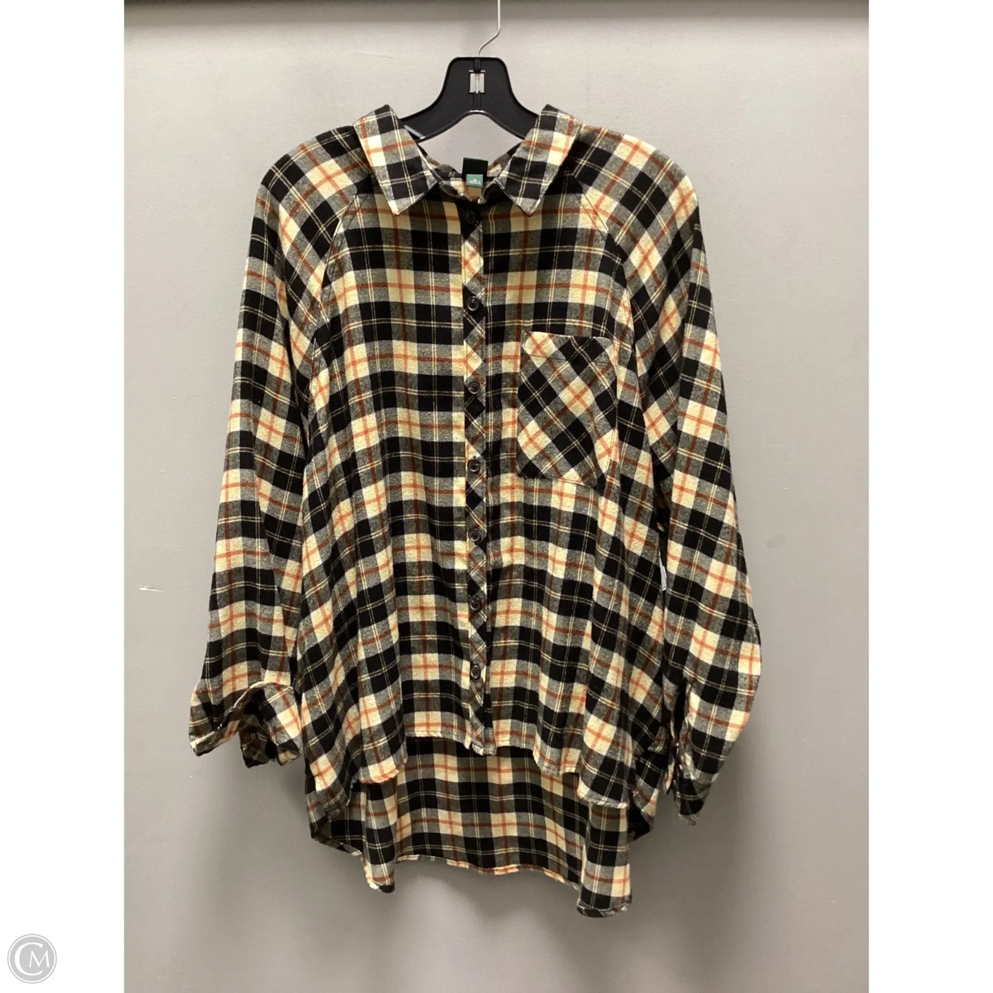 Top Long Sleeve By Wild Fable In Yellow, Size: Xl