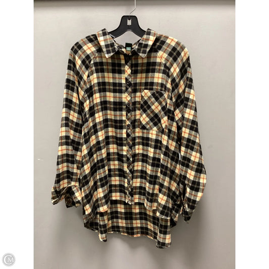 Top Long Sleeve By Wild Fable In Yellow, Size: Xl