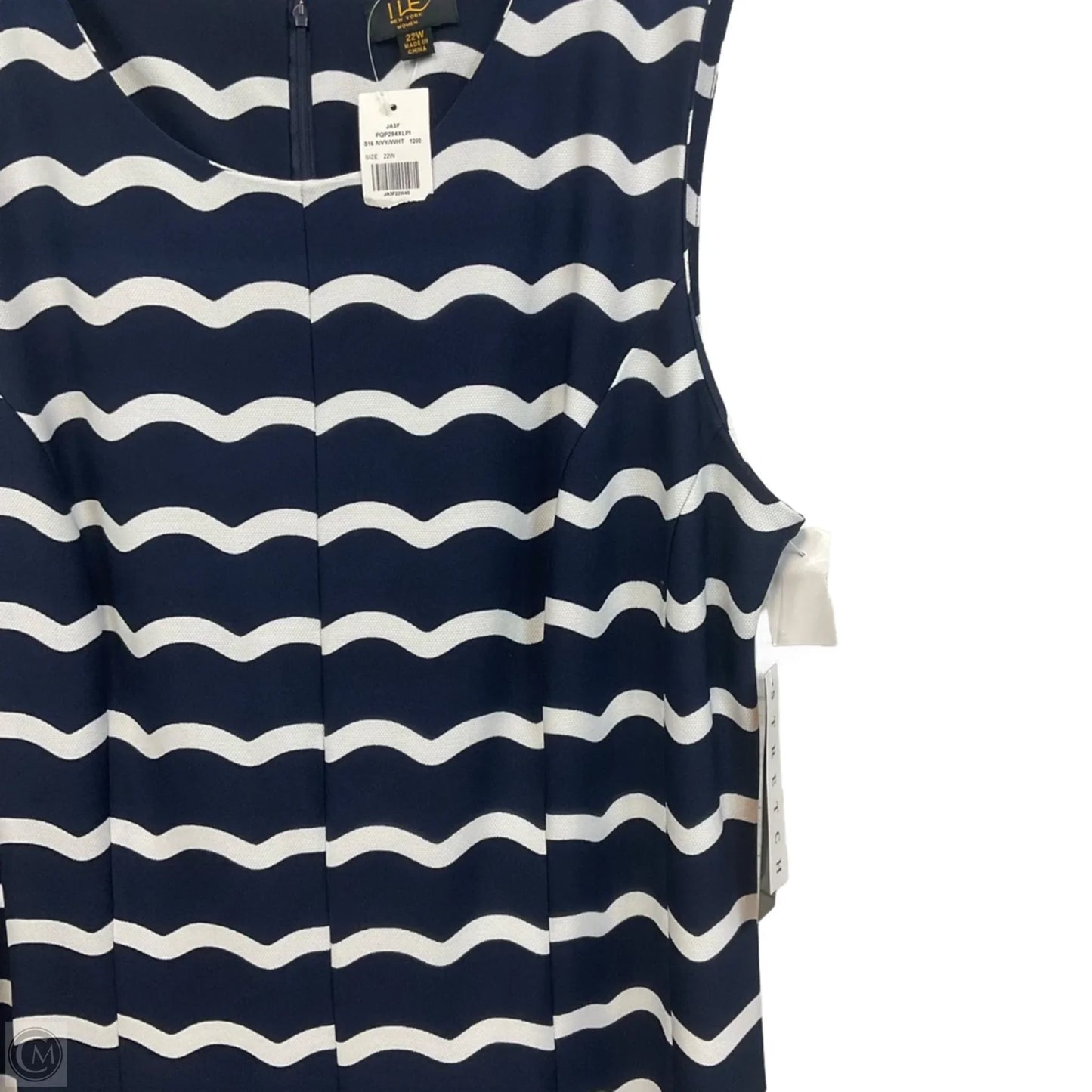 Dress Casual Short By I LE In Blue, Size: 3x