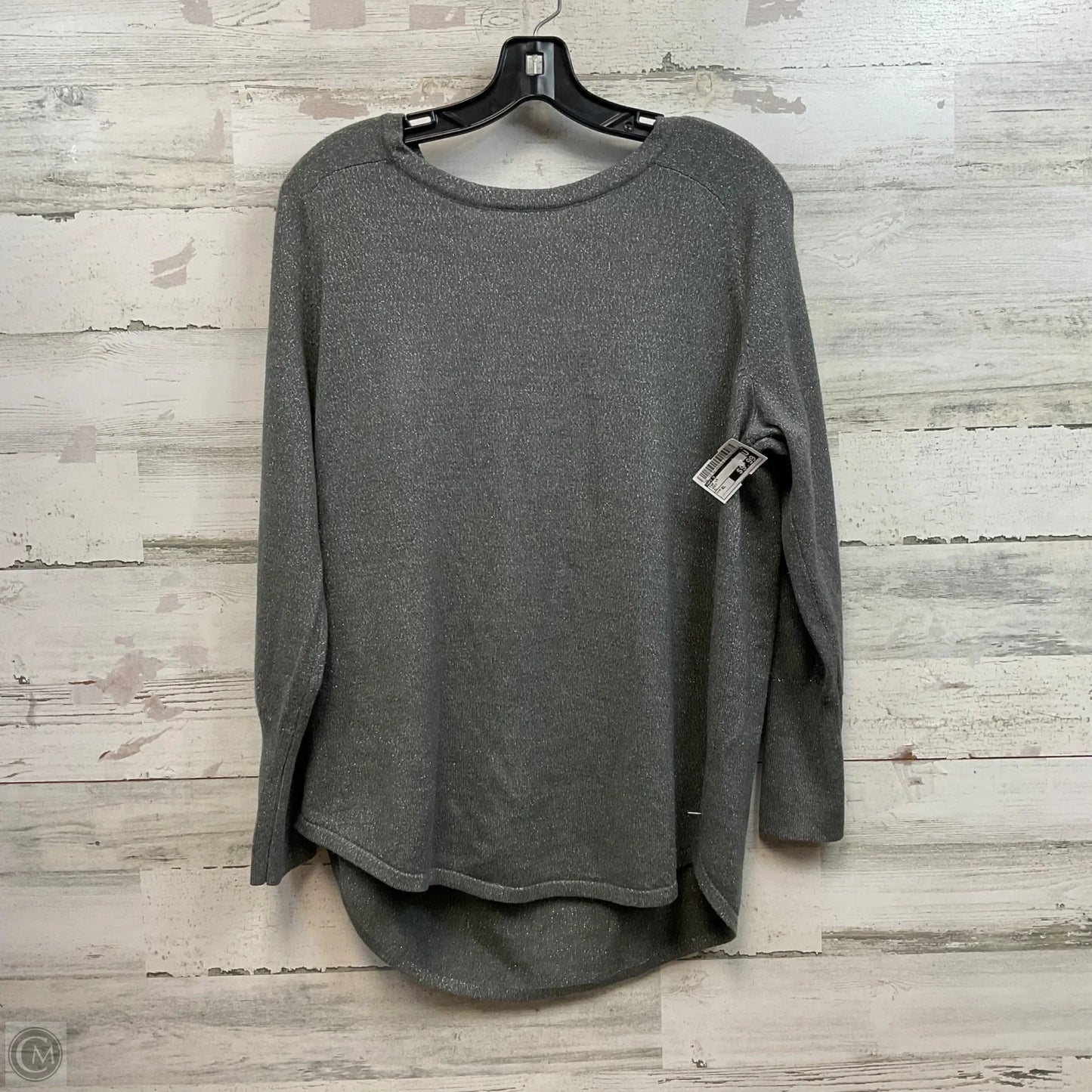 Top Long Sleeve By Apt 9 In Grey, Size: Xl