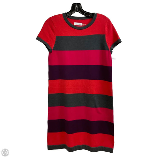 Dress Casual Short By Calvin Klein In Red, Size: S