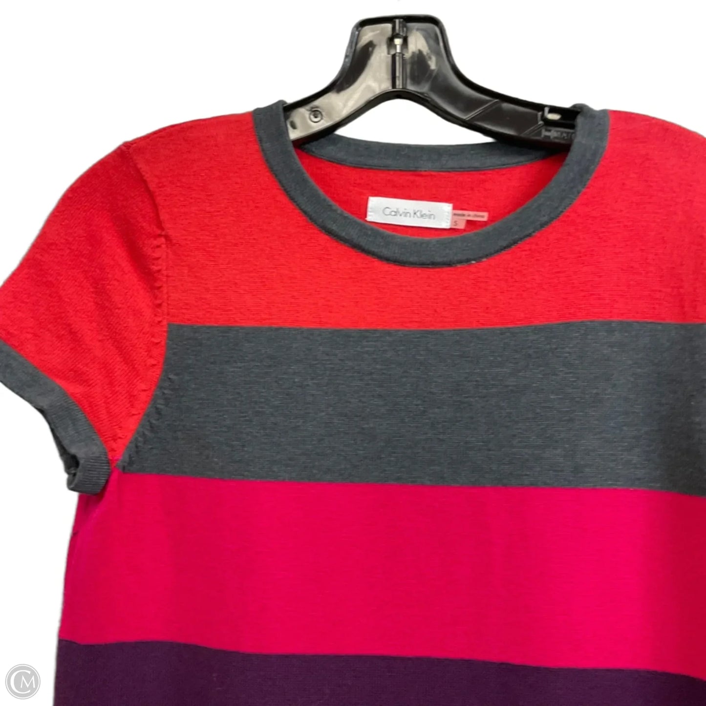 Dress Casual Short By Calvin Klein In Red, Size: S
