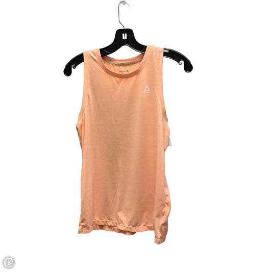 Athletic Tank Top By Reebok In Orange, Size: S