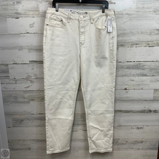 Jeans Straight By Seven 7 In Cream Denim, Size: 12