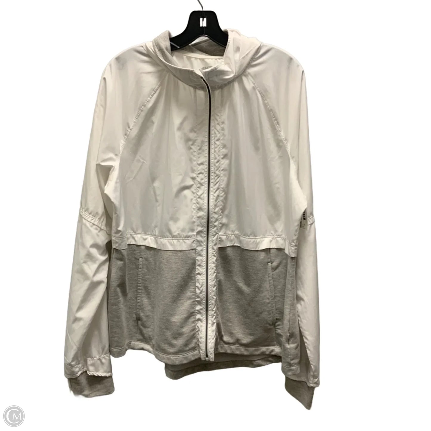 Athletic Jacket By Avia In White, Size: 2x