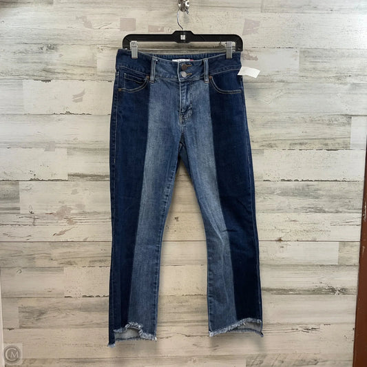 Jeans Cropped By Cabi In Blue Denim, Size: 6