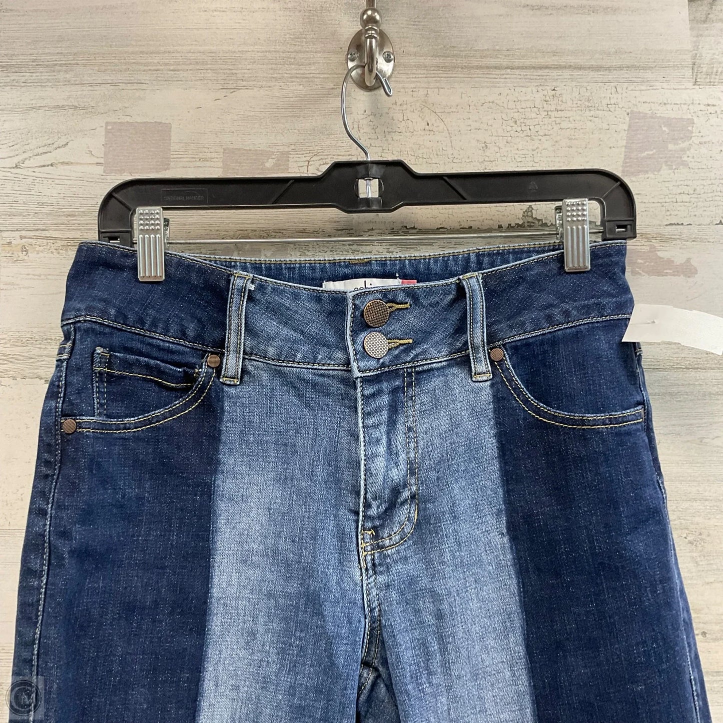Jeans Cropped By Cabi In Blue Denim, Size: 6