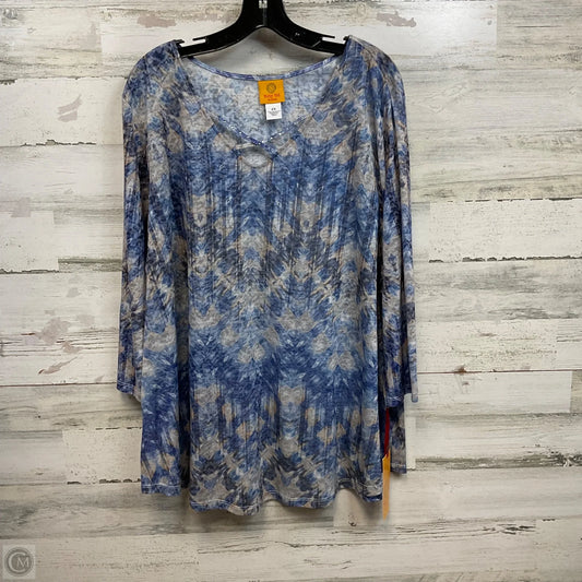 Top 3/4 Sleeve By Ruby Rd In Blue, Size: 2x