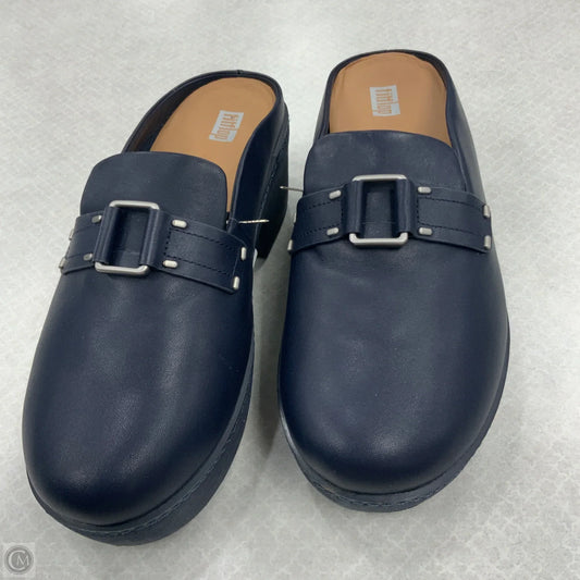 Shoes Heels Block By Fitflop In Blue, Size: 10