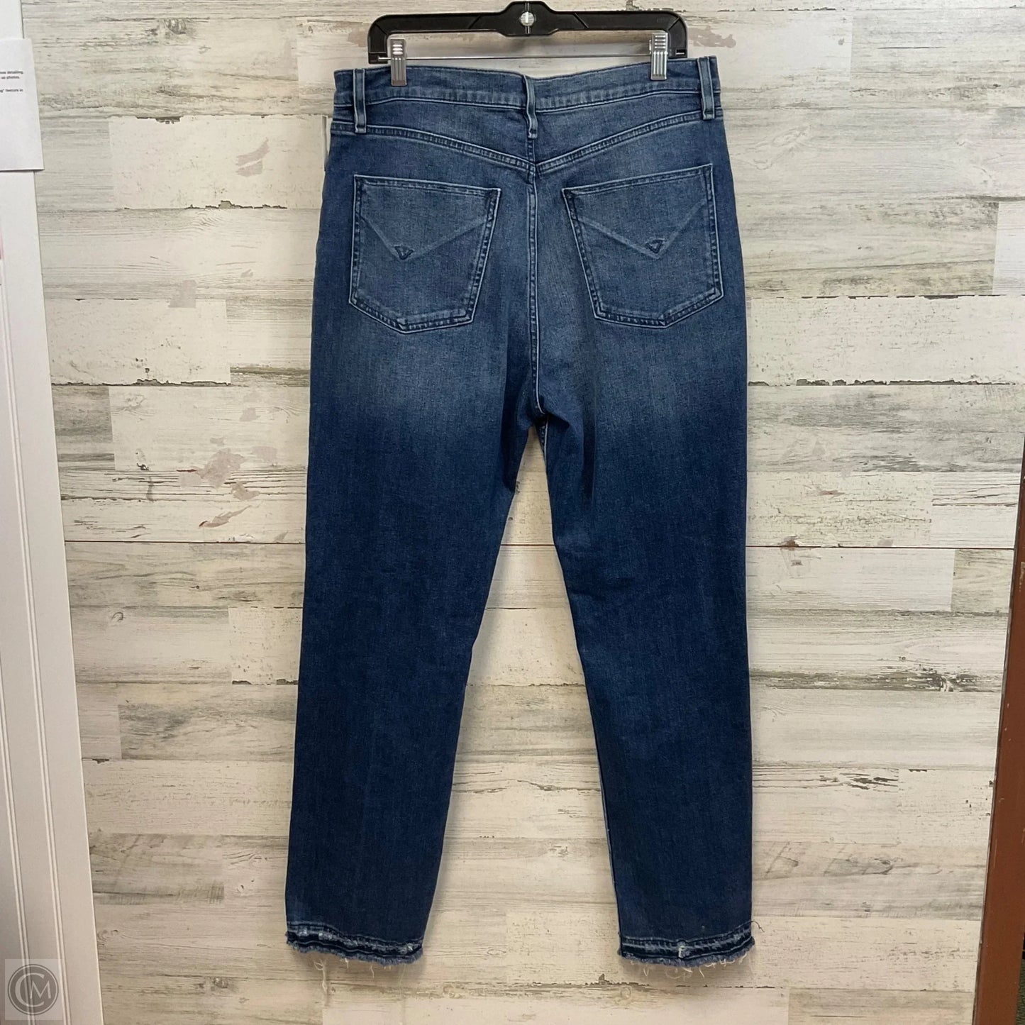 Jeans Straight By Hudson In Blue Denim, Size: 12