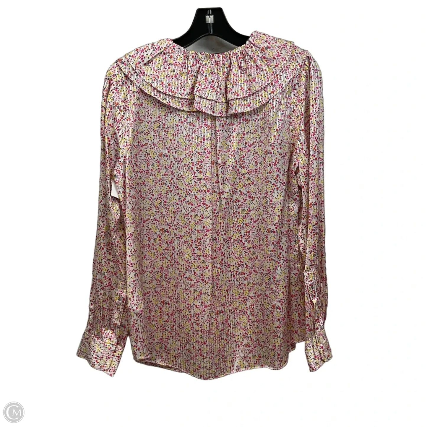 Blouse Long Sleeve By J. Crew In Pink, Size: M