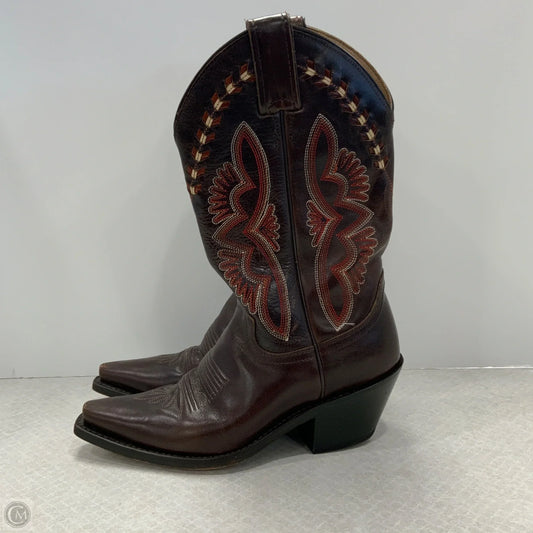 Boots Western By Justin In Brown, Size: 5.5