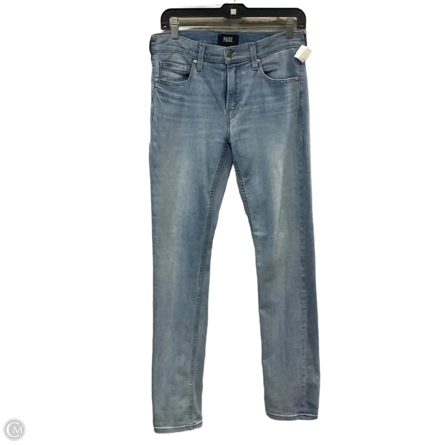Jeans Straight By Paige In Blue Denim, Size: 8