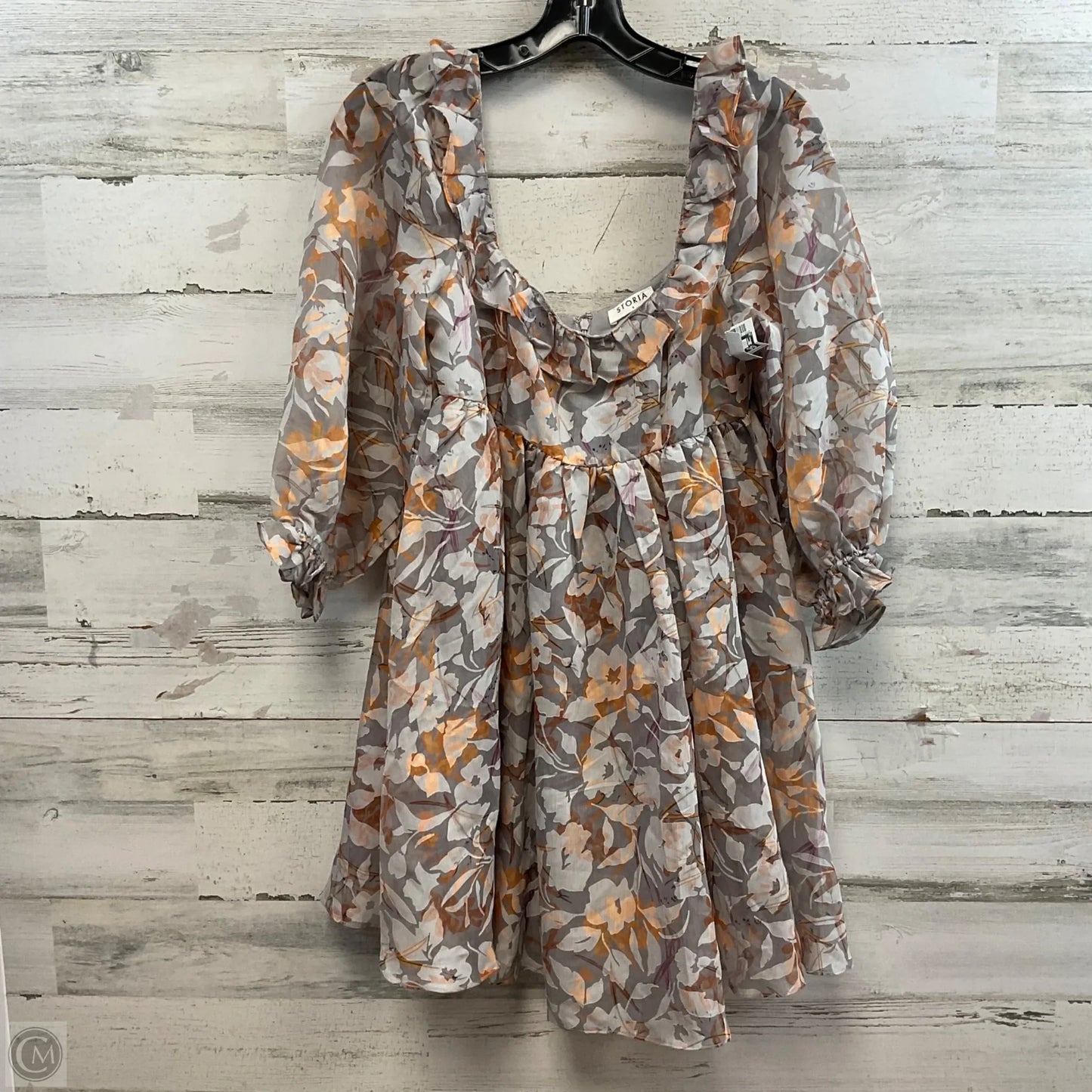 Dress Casual Short By Storia In Grey, Size: S