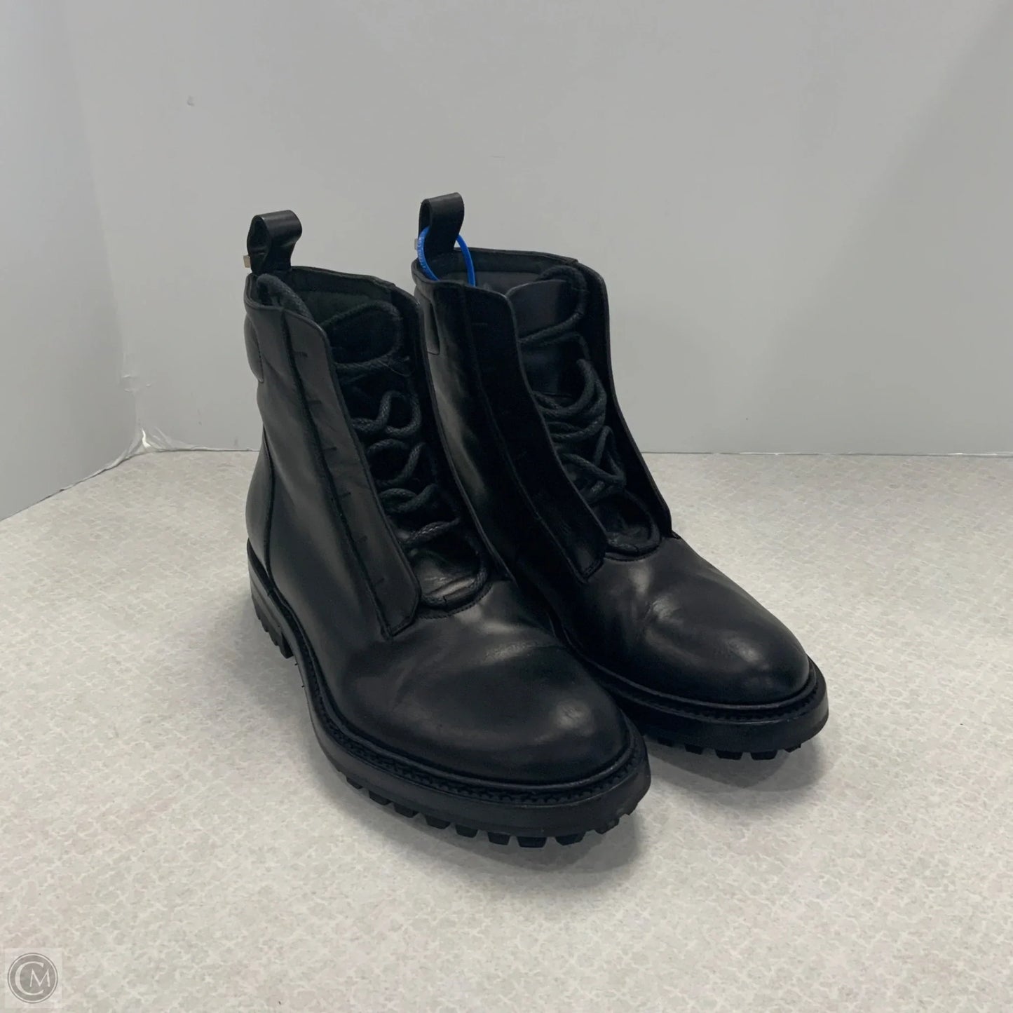 Boots Luxury Designer By Dior In Black, Size: 7.5