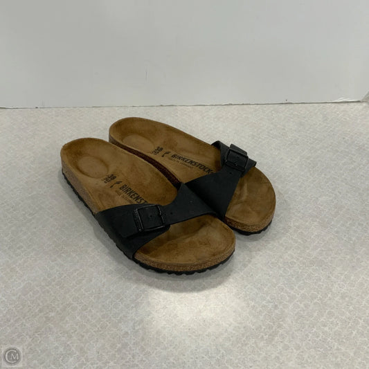 Sandals Flats By Birkenstock In Black, Size: 7