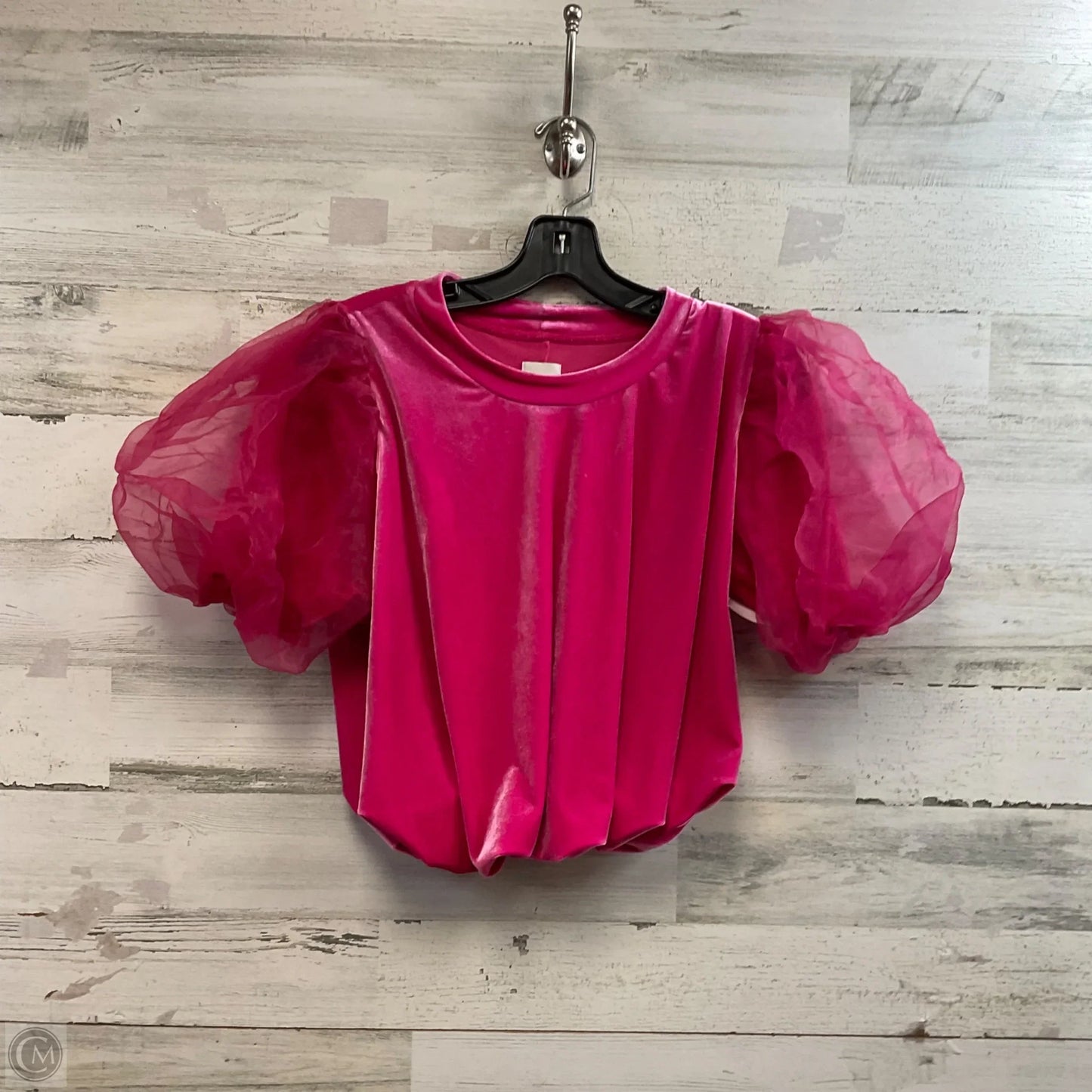 Top Short Sleeve By Maeve In Pink, Size: M