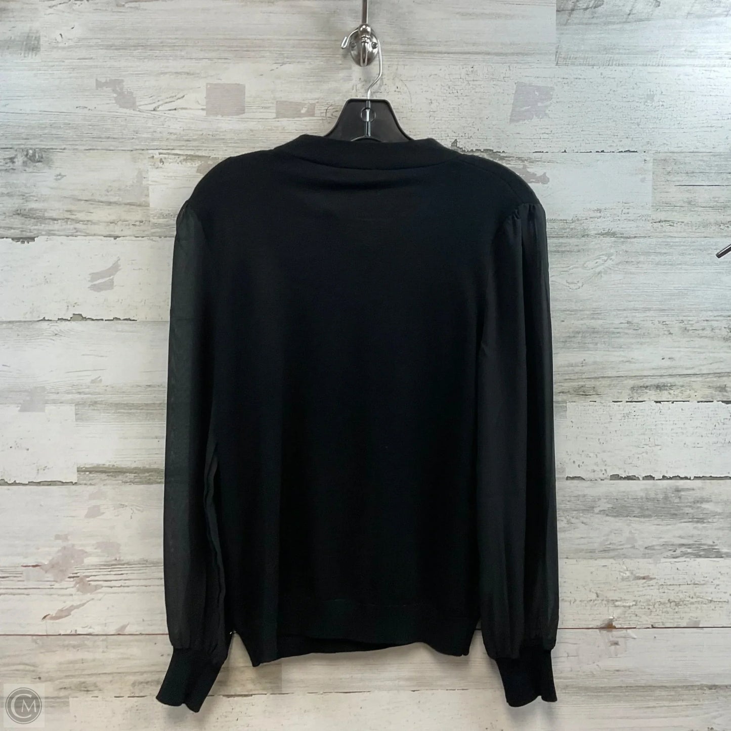 Blouse Long Sleeve By Adrianna Papell In Black, Size: S