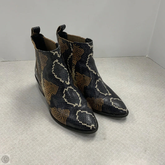 Boots Ankle Heels By Crown Vintage In Black, Size: 9.5