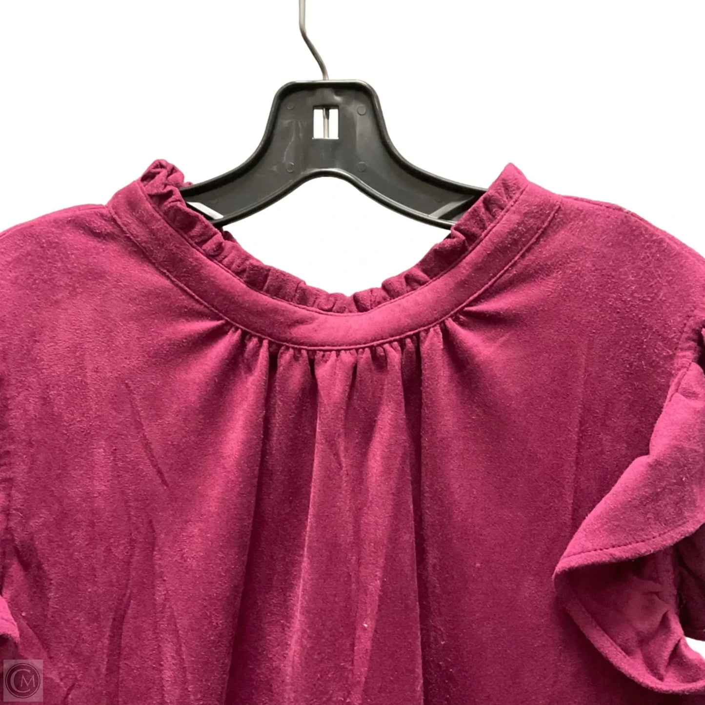Top Short Sleeve By Voy In Purple, Size: L