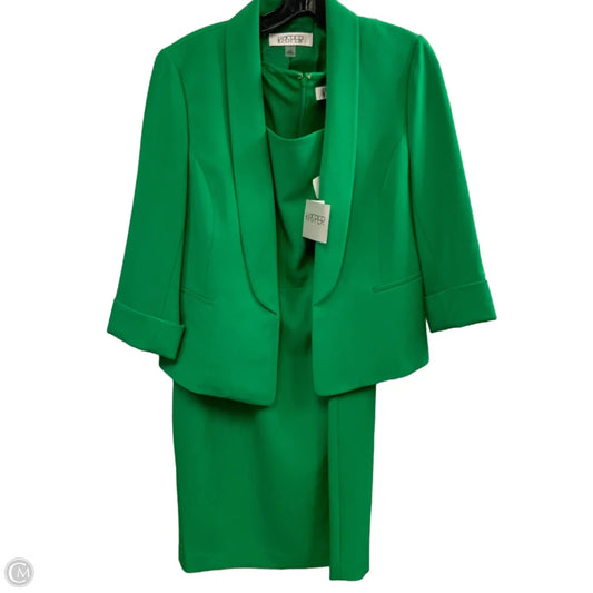 Dress Set 2pc By Kasper In Green, Size: S