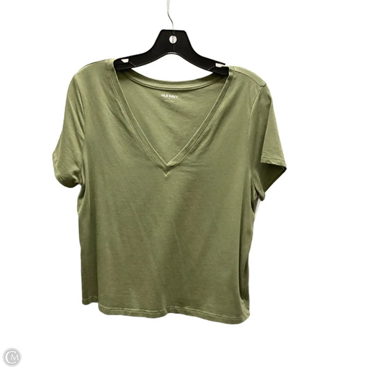 Top Short Sleeve Basic By Old Navy In Green, Size: L