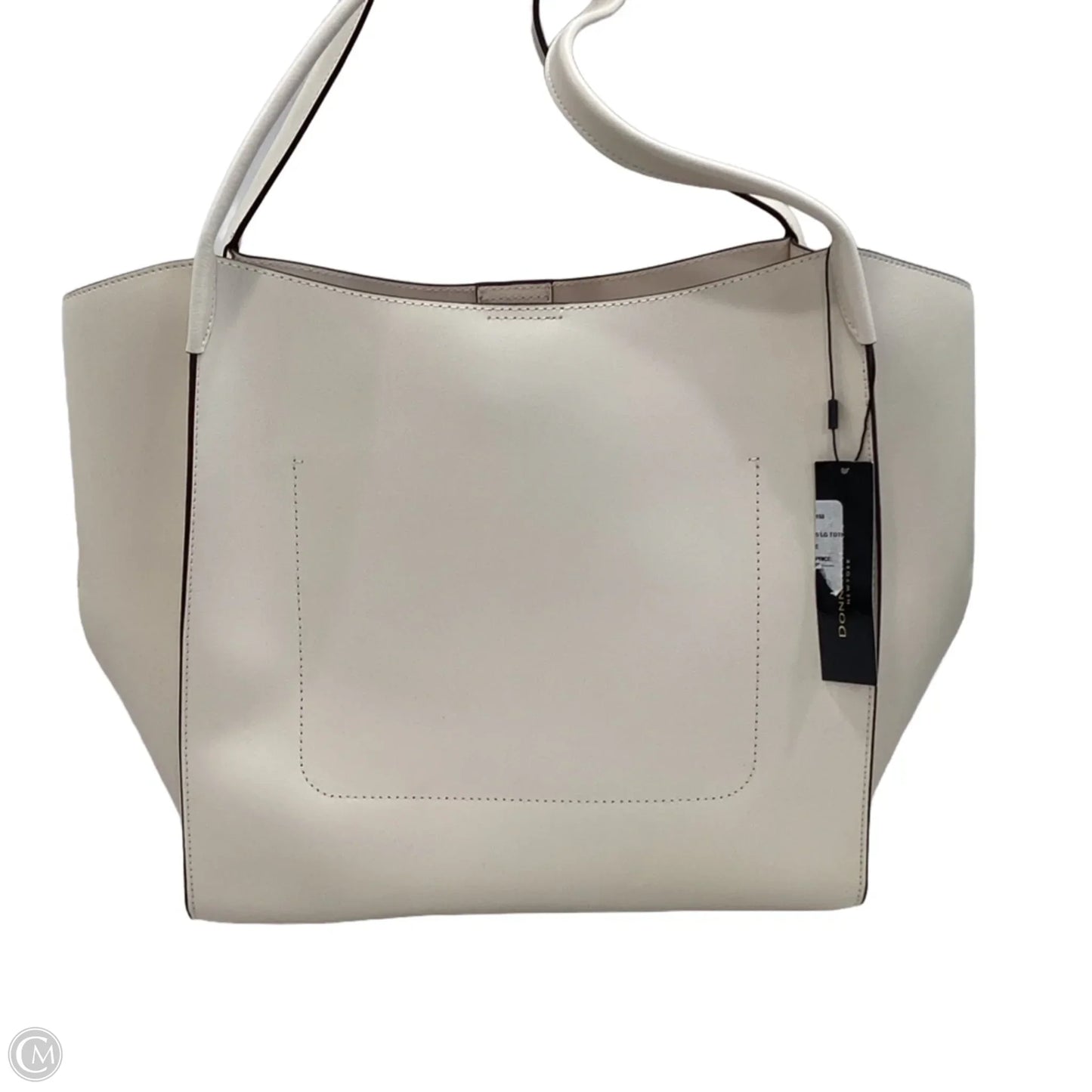 Handbag Leather By Donna Karan, Size: Large