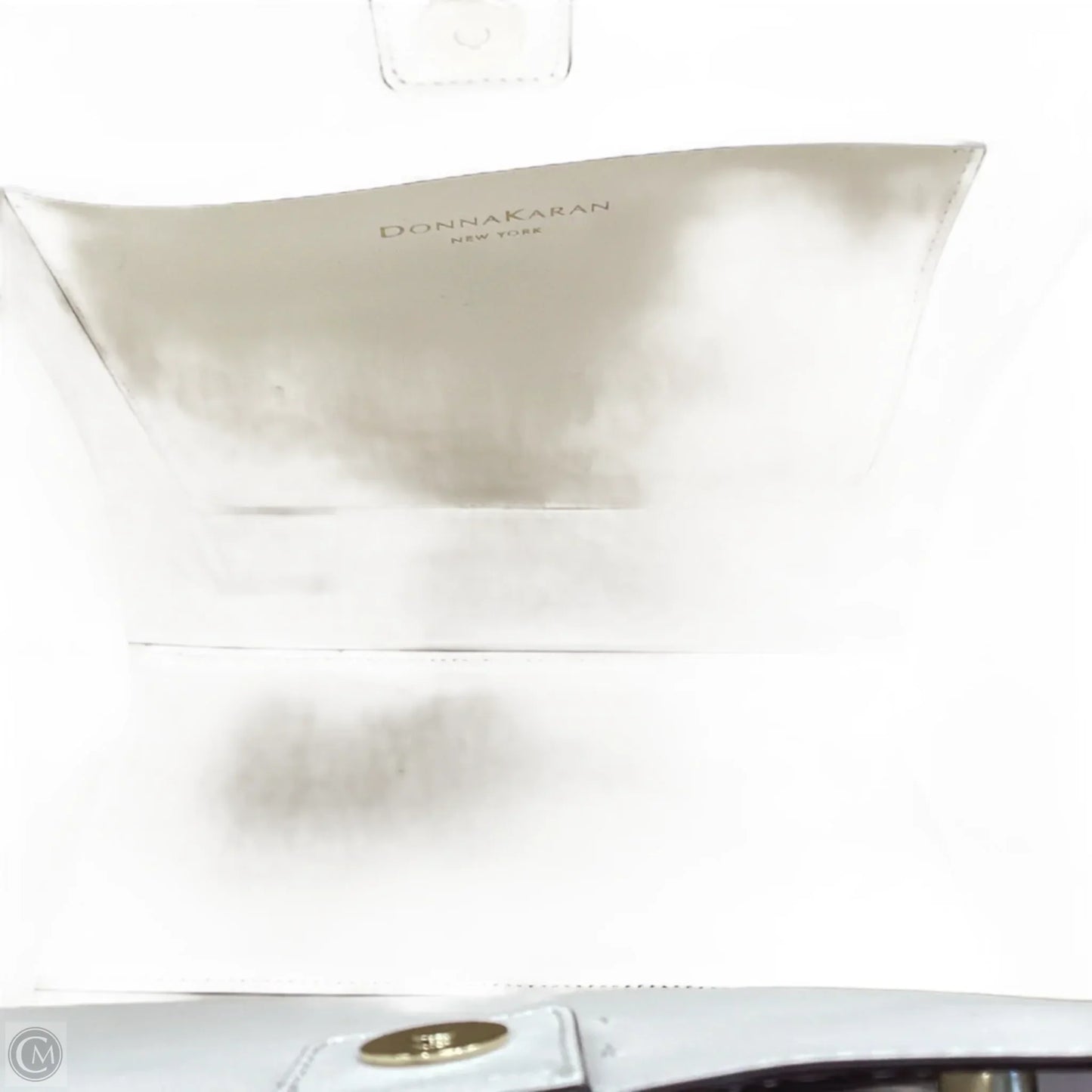 Handbag Leather By Donna Karan, Size: Large