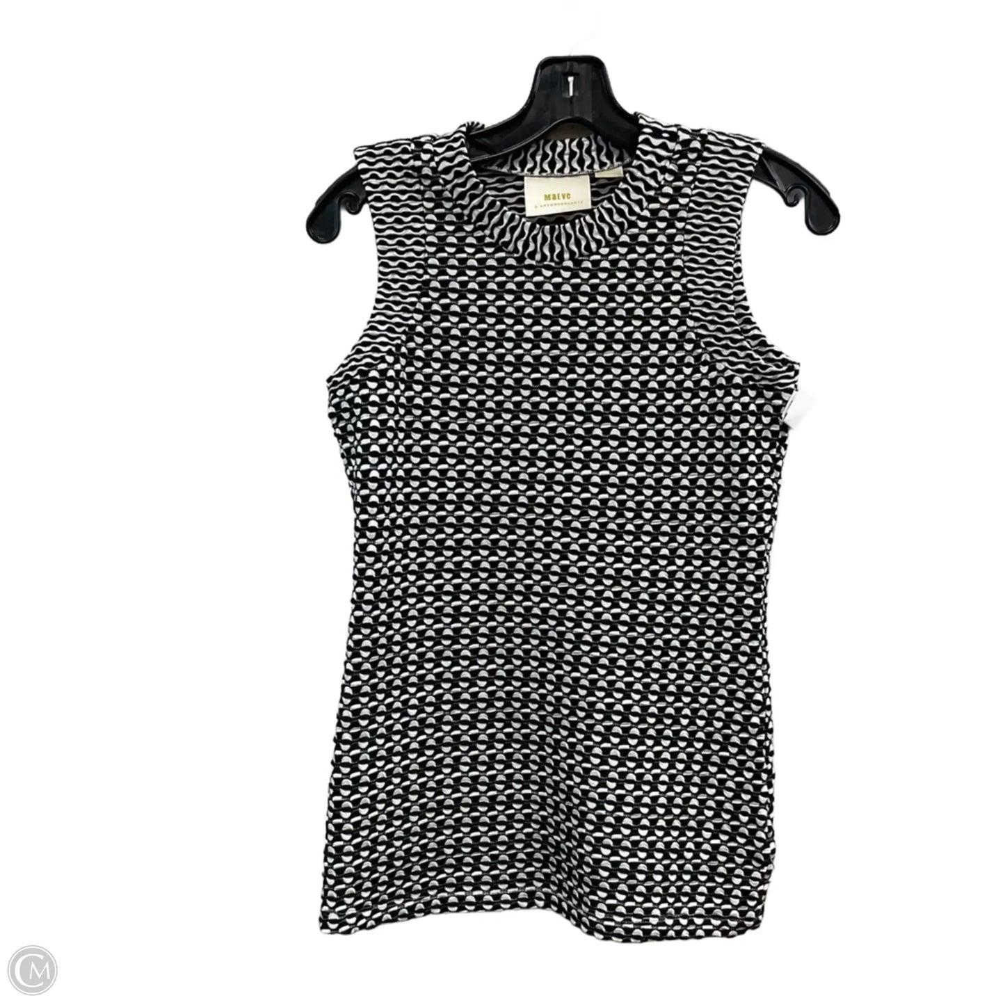 Top Sleeveless By Maeve In Black & White, Size: Xs