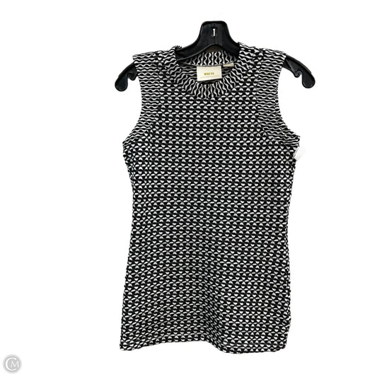 Top Sleeveless By Maeve In Black & White, Size: Xs