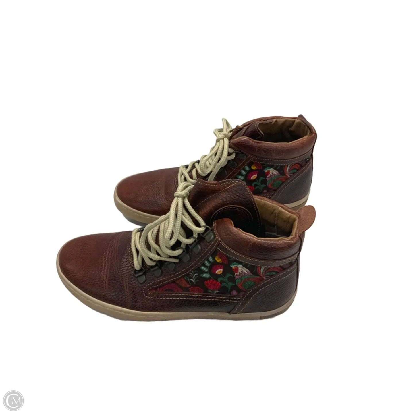 Boots Ankle Flats By Inkkas  In Brown, Size: 10