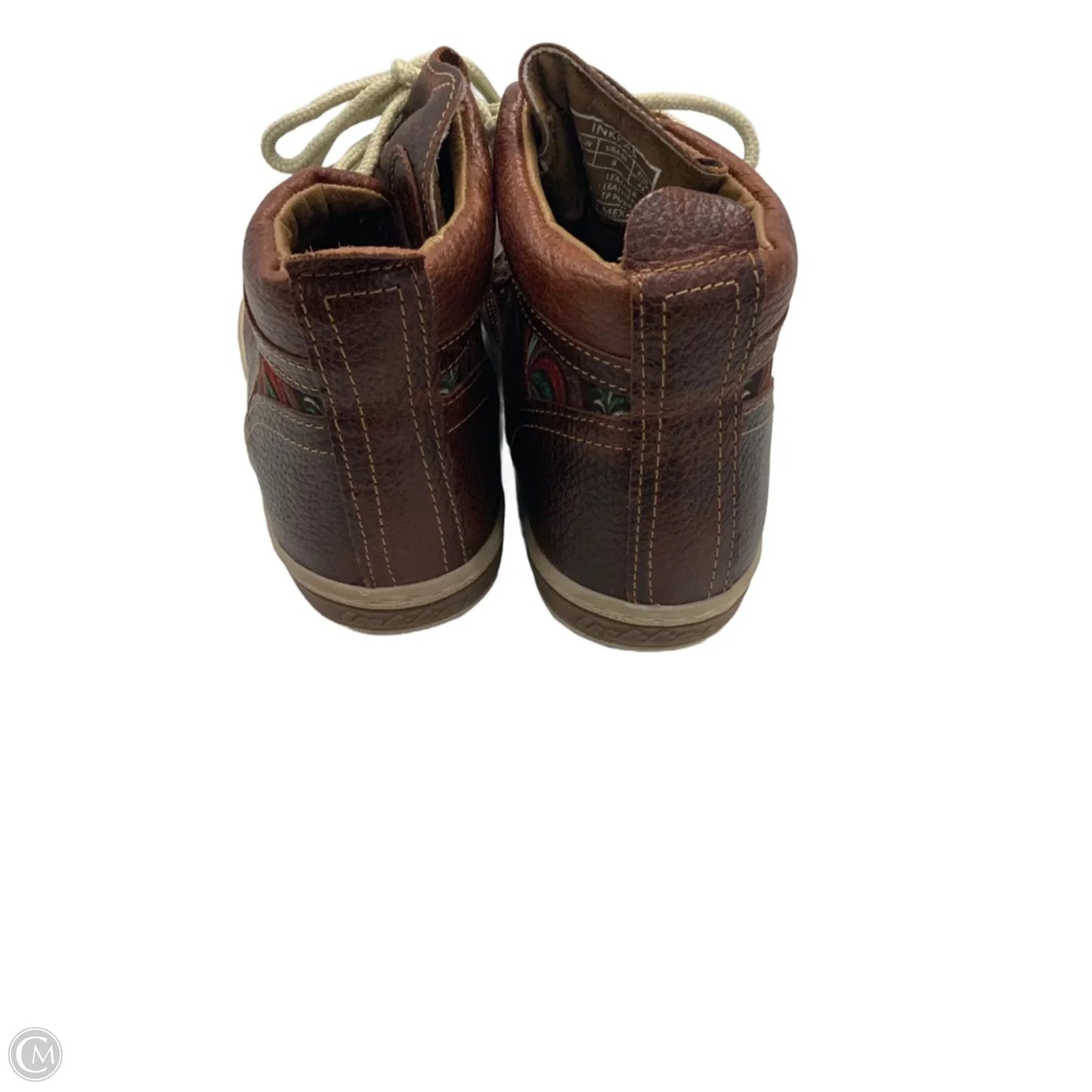 Boots Ankle Flats By Inkkas  In Brown, Size: 10