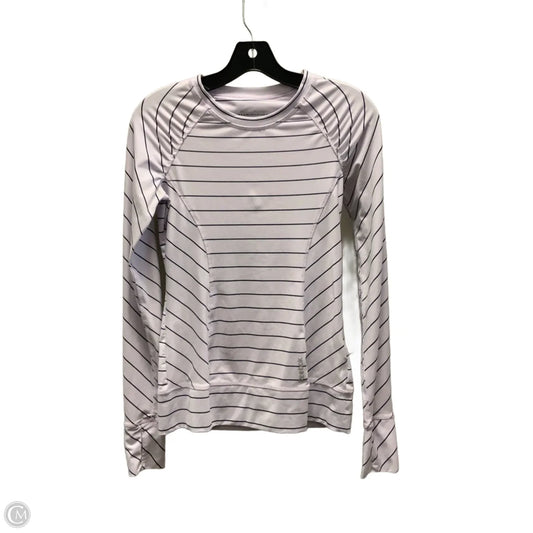 Athletic Top Long Sleeve Crewneck By Reebok In Purple, Size: Xs