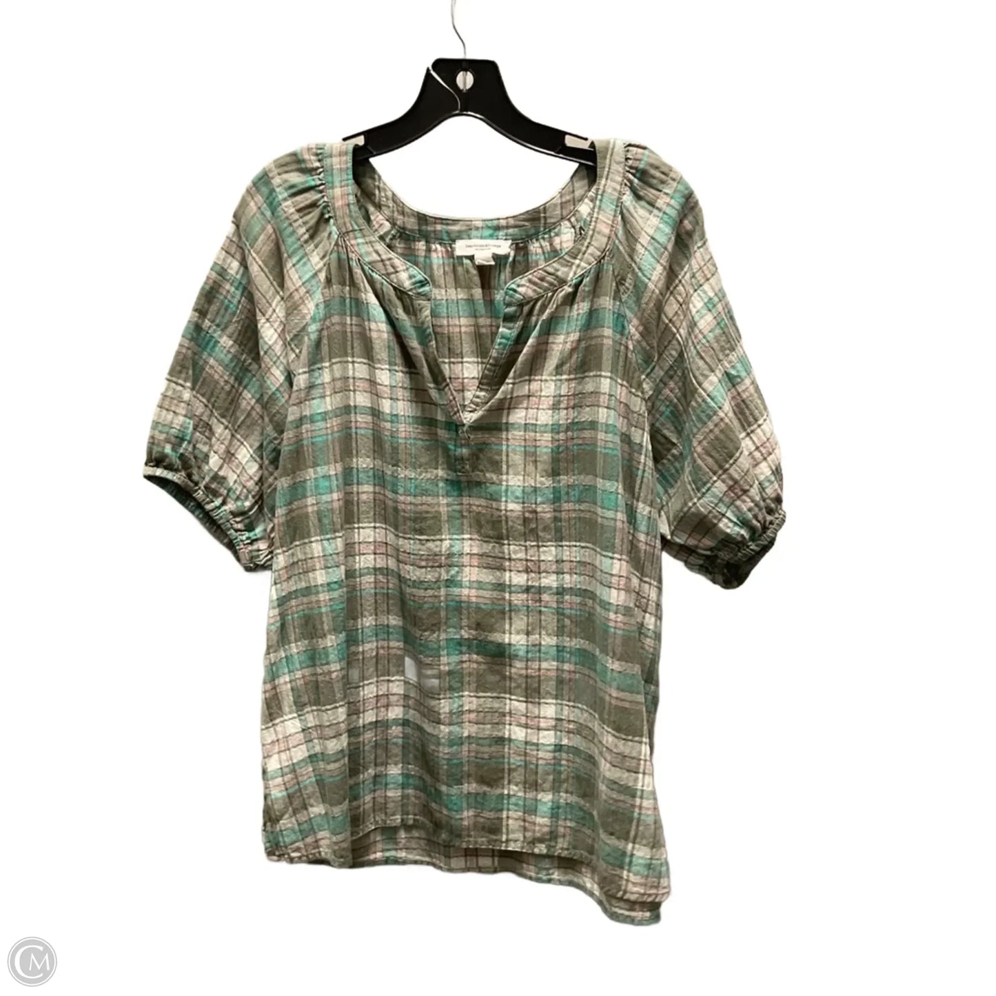 Top Short Sleeve By Beachlunchlounge In Green, Size: L
