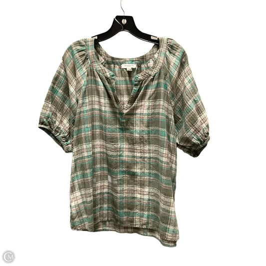 Top Short Sleeve By Beachlunchlounge In Green, Size: L