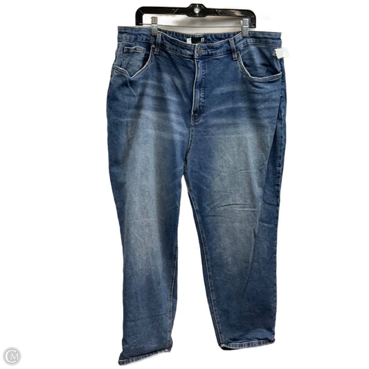 Jeans Straight By Kut In Blue Denim, Size: 22