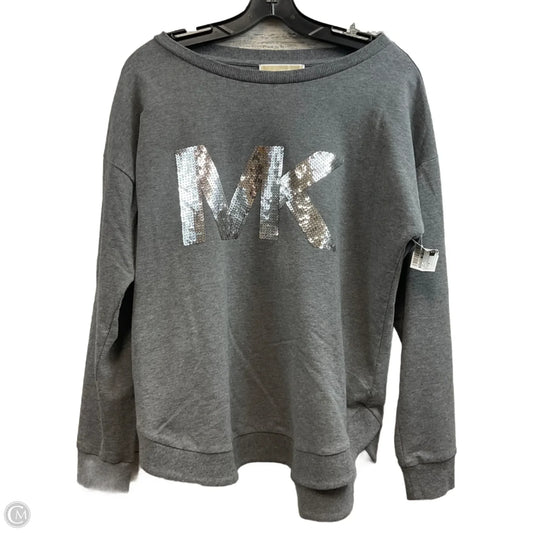 Top Long Sleeve By Michael By Michael Kors In Grey, Size: M