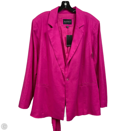 Blazer By Eloquii In Pink, Size: 2x