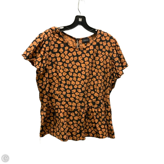 Blouse Short Sleeve By Who What Wear In Black, Size: Xl
