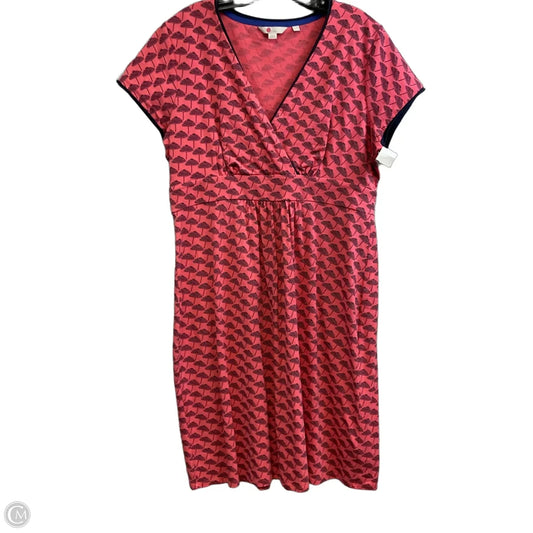 Dress Casual Midi By Boden In Pink, Size: L