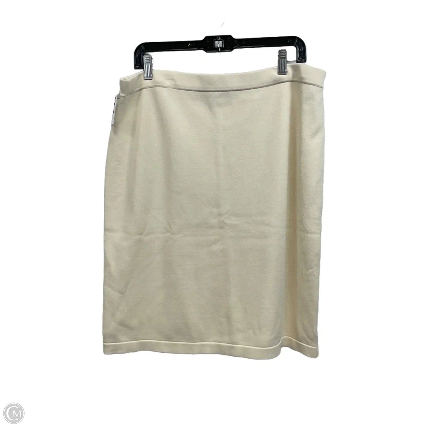 Skirt Luxury Designer By St John Collection In Cream, Size: Xl
