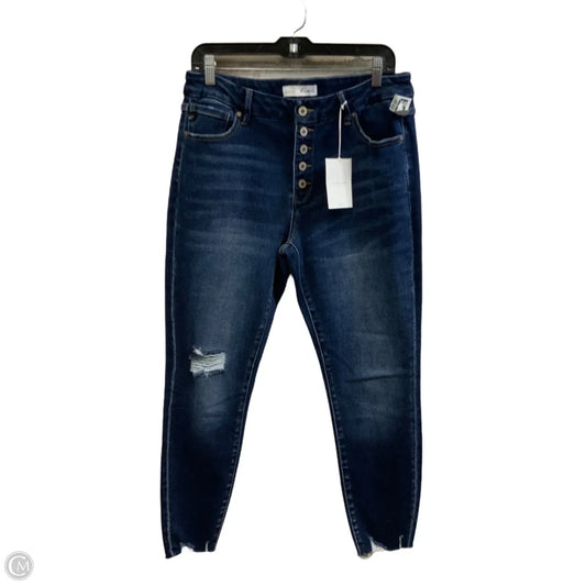 Jeans Skinny By Kancan In Blue Denim, Size: 10