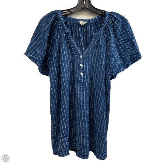 Top Short Sleeve By Joie In Blue, Size: 1x