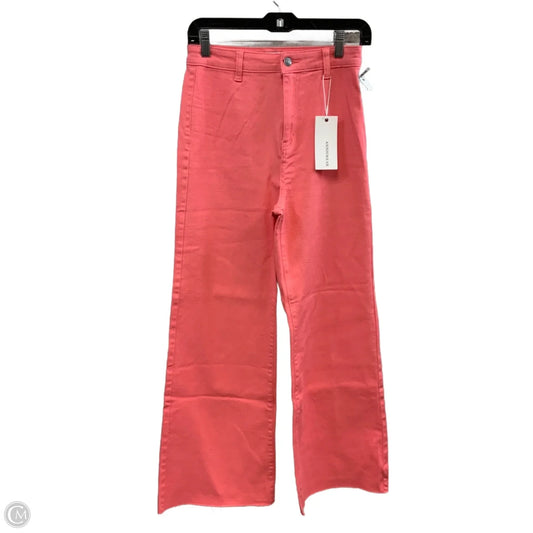 Jeans Wide Leg By Anniewear In Pink Denim, Size: M