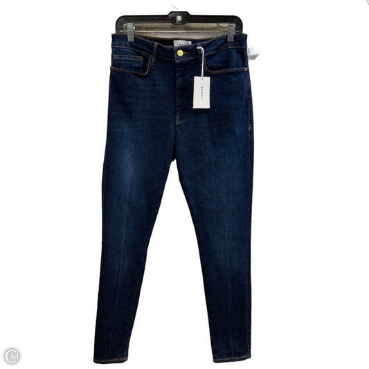 Jeans Skinny By Frame In Blue Denim, Size: 2