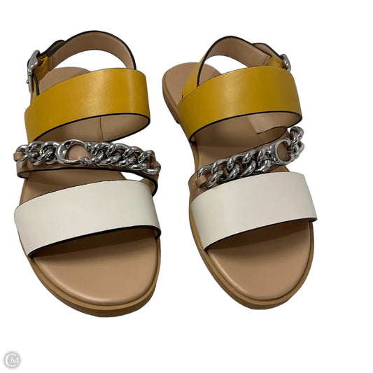 Sandals Designer By Coach In Brown, Size: 7