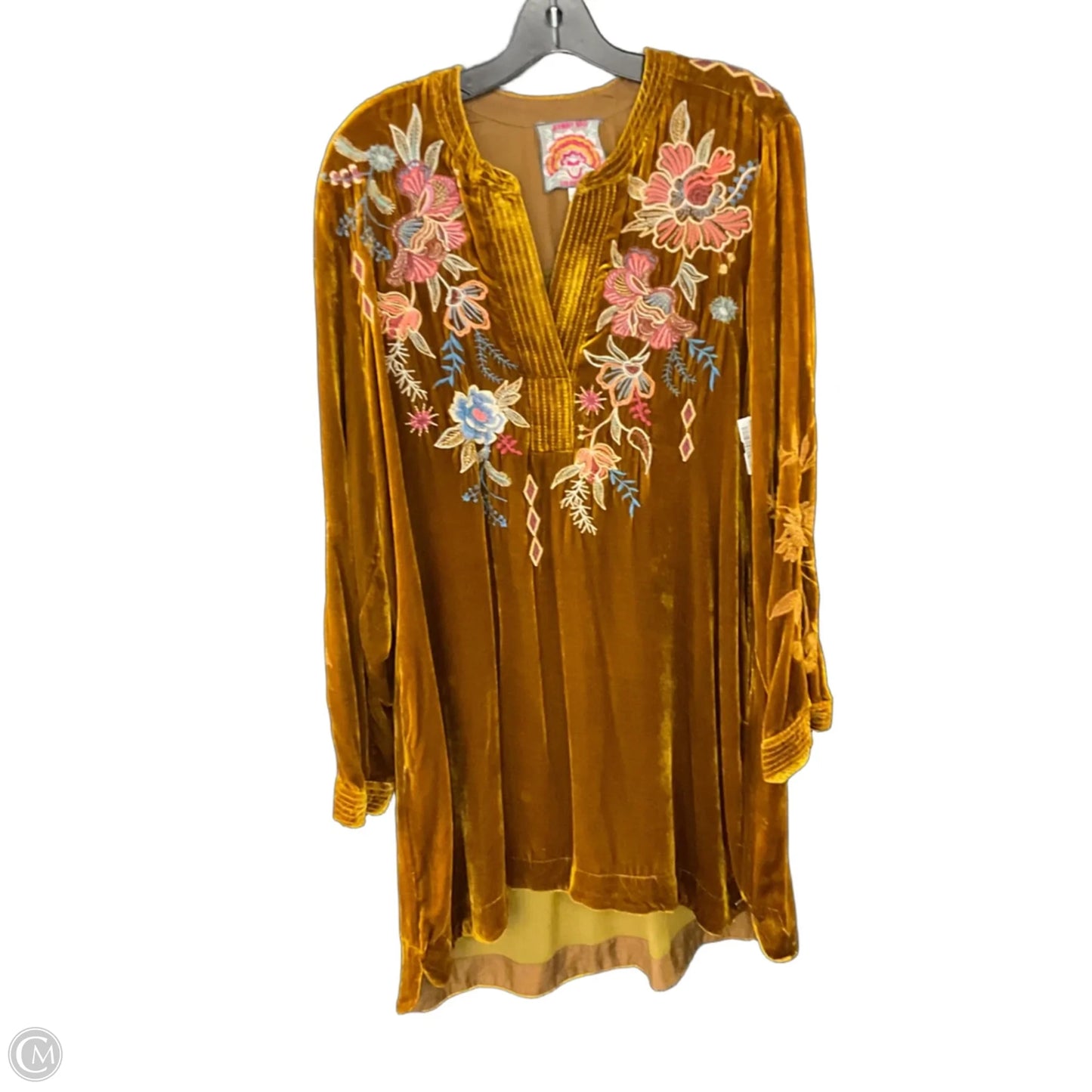 Dress Party Short By Johnny Was In Gold, Size: L